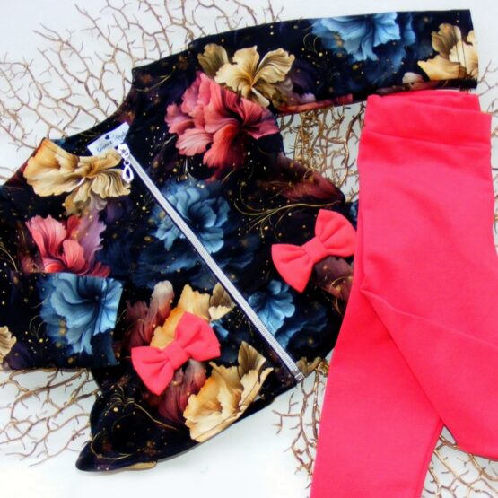 Komplet wdzianko z baskinką & legi IRYSY W CZERNI