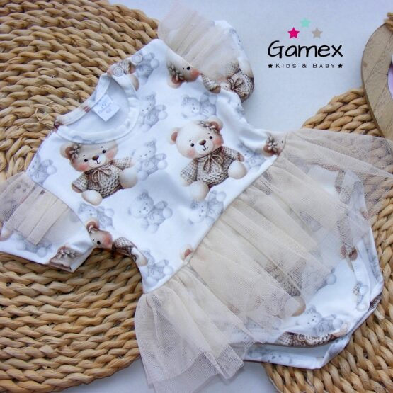 Body – sukienka z tiulem kr PASTELOWE MISIE